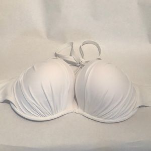 White Women’s 38DD Bikini tip wit tie string gold